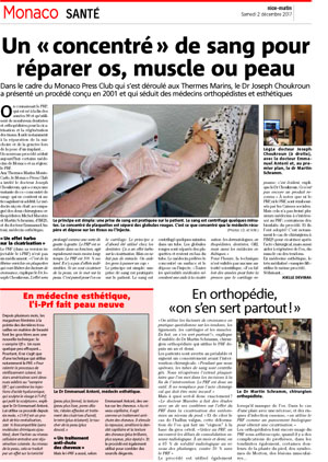 Article Monaco Matin I-PRF